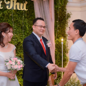 Chụp hình tiệc cưới Phi & Thư