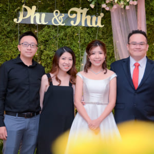 Chụp hình tiệc cưới Phi & Thư