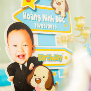 Chụp hình thôi bôi bé Tin | Nhà hàng QUEEN PLAZA