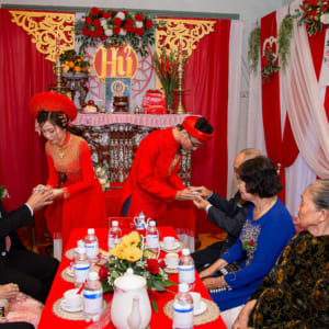 chụp ảnh phóng sự lễ cưới Hôn Phối và tiệc mừng nhà hàng Metropole