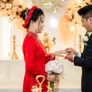 Chụp hình truyền thống hiện đại đám hỏi Thanh Ngân & Văn Cường