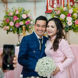 chụp ảnh phóng sự đám hỏi Tùng & Tuyết tại huyện Hóc Môn