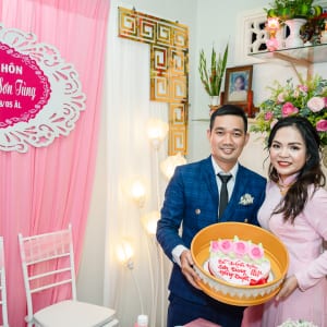 chụp ảnh phóng sự đám hỏi Tùng & Tuyết tại huyện Hóc Môn