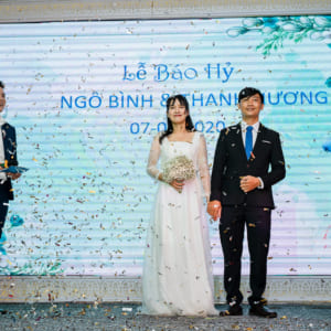 Chụp truyền thống hiện đại Tiệc báo hỷ Ngô Bình & Thanh Hương | nhà hàng Hoàng Long