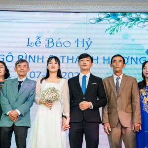 Chụp truyền thống hiện đại Tiệc báo hỷ Ngô Bình & Thanh Hương | nhà hàng Hoàng Long