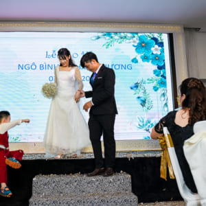Chụp truyền thống hiện đại Tiệc báo hỷ Ngô Bình & Thanh Hương | nhà hàng Hoàng Long