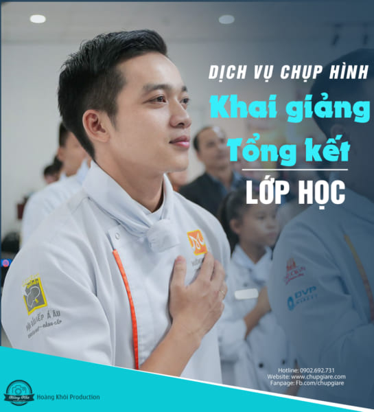 Dịch vụ chụp hình Lễ khai giảng, tổng kết lớp học – khóa học