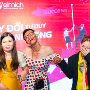 chụp hình sự kiện year end party công ty Elmich