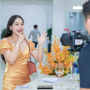Hoàng Khôi Production tiệc mừng lễ thành hôn nhà hàng Dìn ký center Cộng Hoà