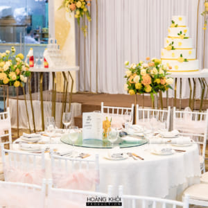 Hoàng Khôi Production tiệc mừng lễ thành hôn nhà hàng Dìn ký center Cộng Hoà
